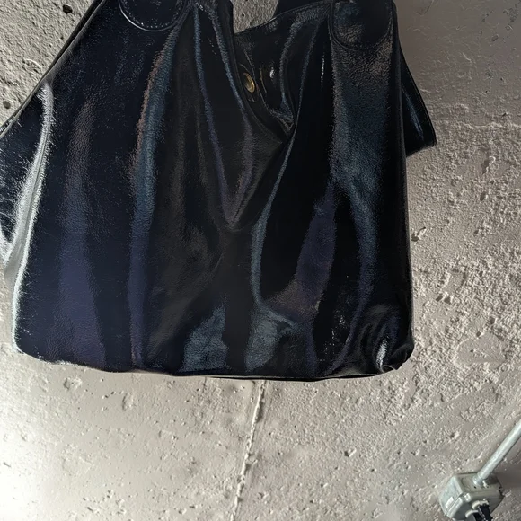 Innue Patent Leather Hobo Tote Shoulder Bag | Vintage Y2K - Picture 5 of 16